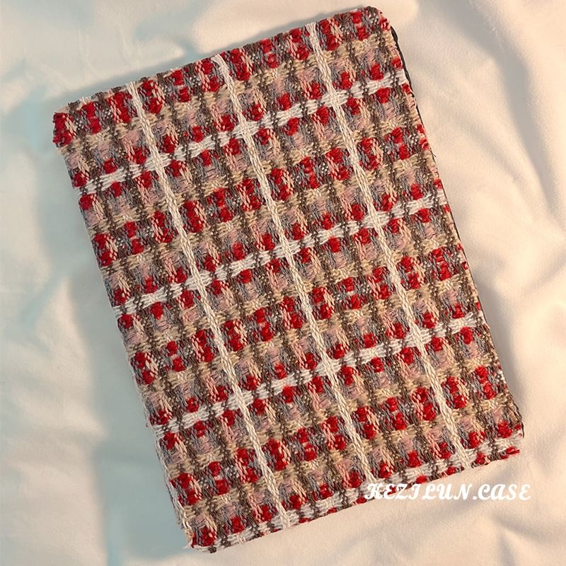 iPad Case Knit Plaid