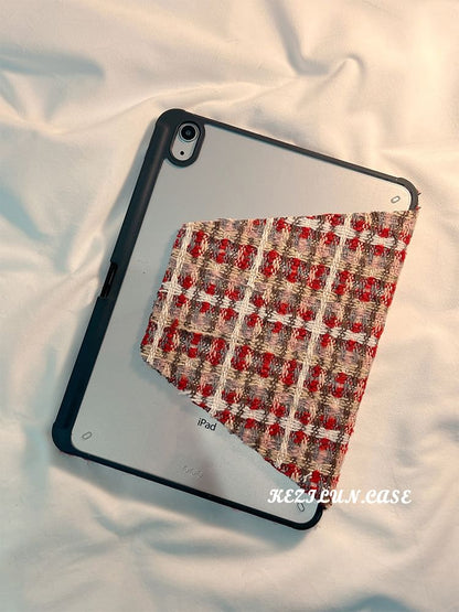 iPad Case Knit Plaid