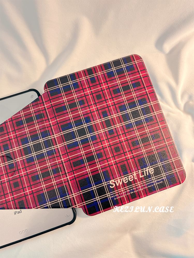 iPad Plaid Case