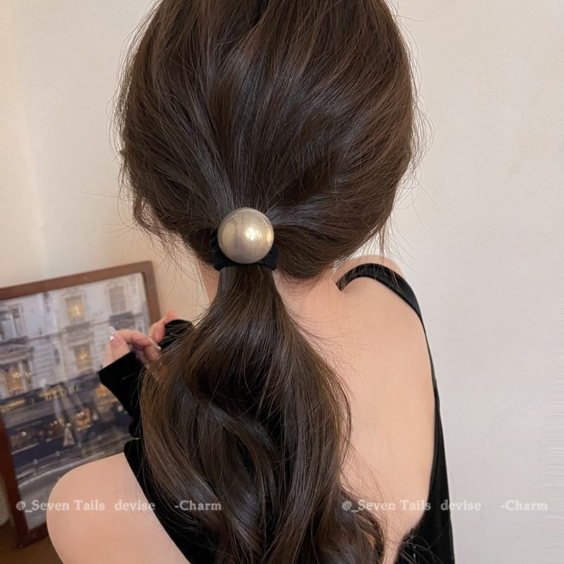 / Set Faux Pearl Tie Hair