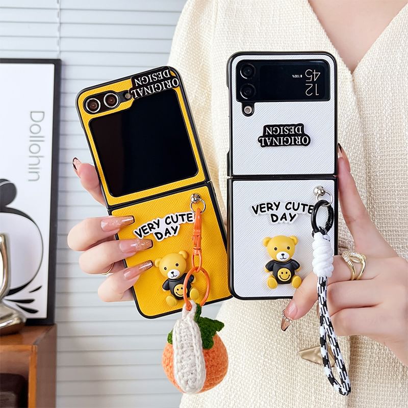 Lettering Bear Phone Case