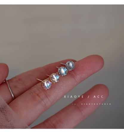 Stud Silver Earring Faux Gemstone Sterling