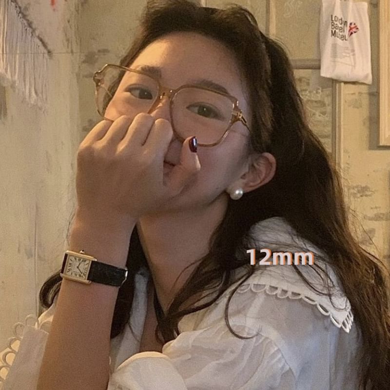 Faux Sterling Pearl Silver Stud Earring