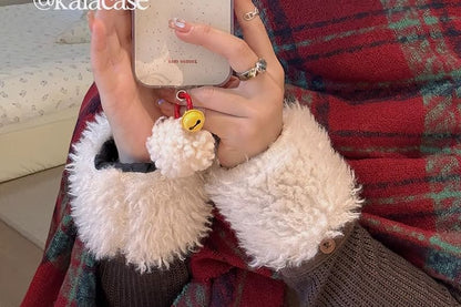 Splattered Case Phone Bell Pom