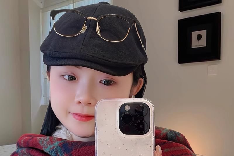 Splattered Case Phone Bell Pom