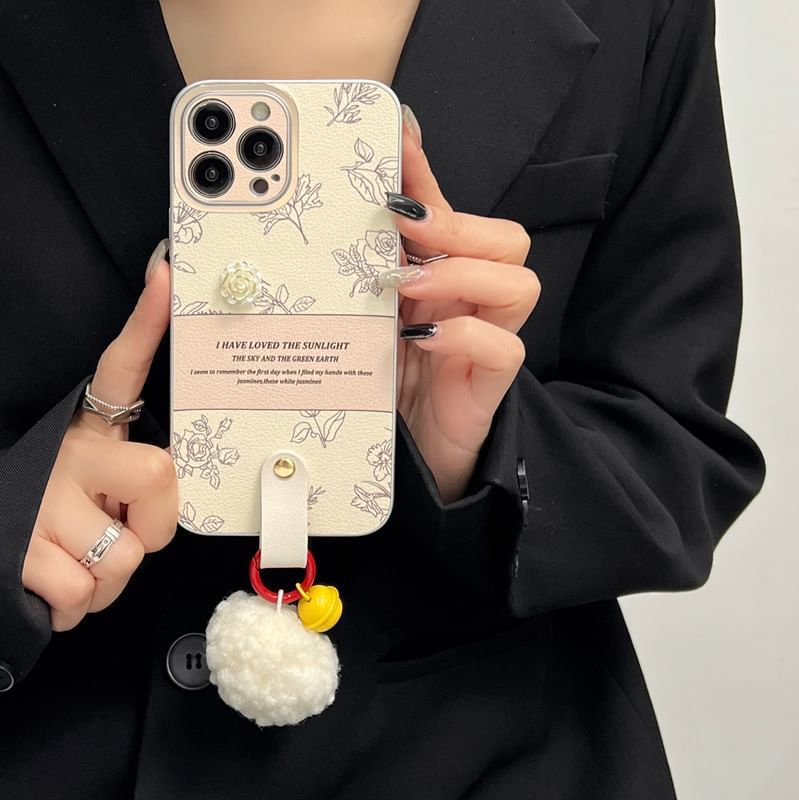 Bell Case Pom Phone Rose