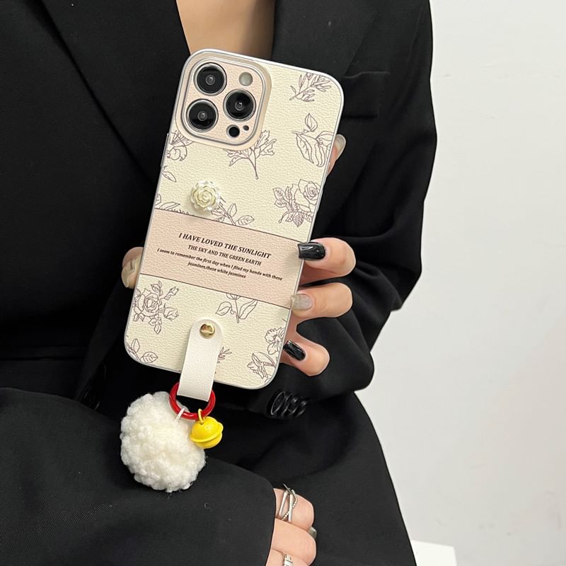 Bell Case Pom Phone Rose