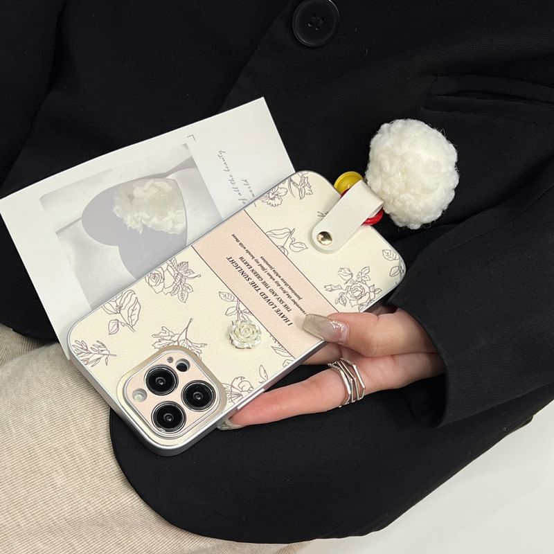 Bell Case Pom Phone Rose