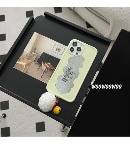 Case Pom Bell Phone Lettering