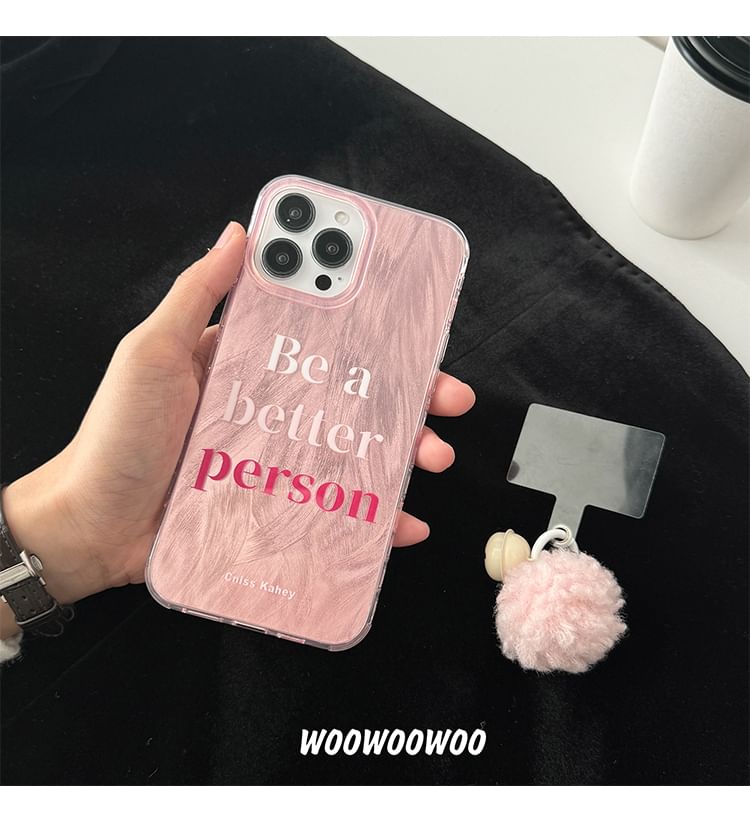 Phone Bell Pom Lettering Case