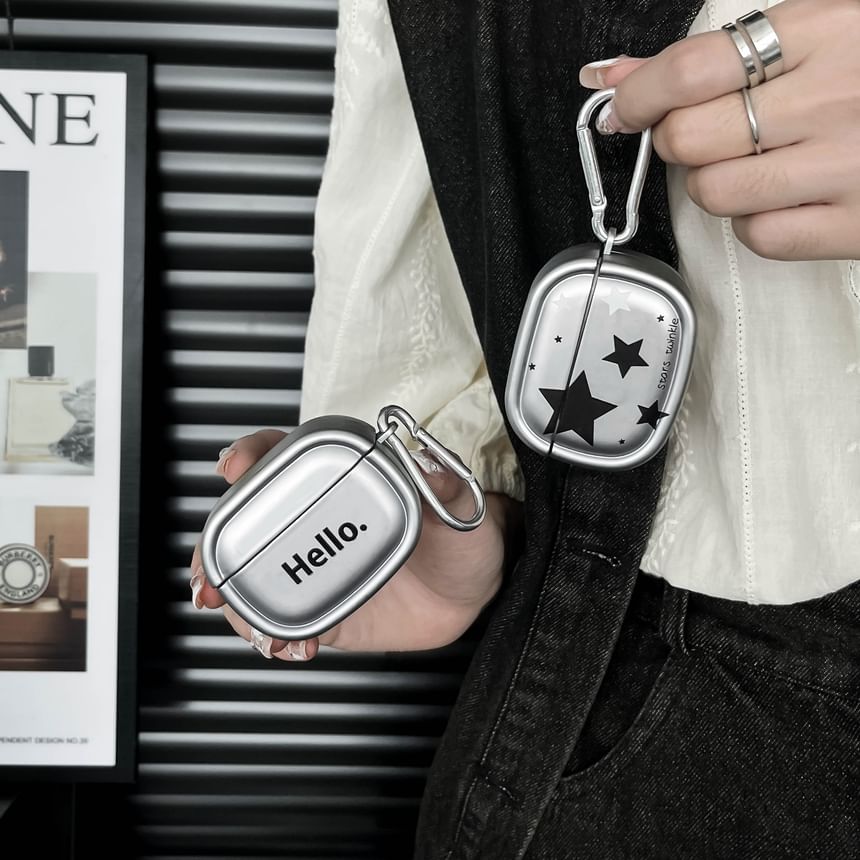 Case Pro Skin Metallic / Charm With Star Earphone AirPods