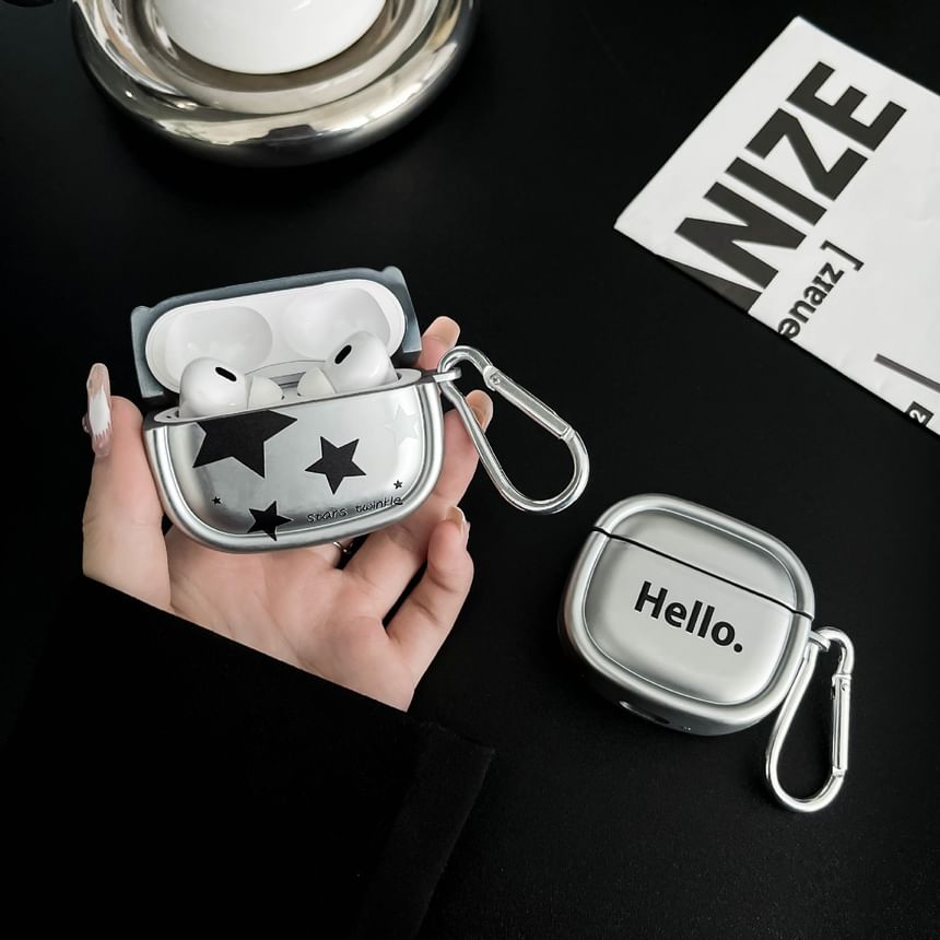 Case Pro Skin Metallic / Charm With Star Earphone AirPods