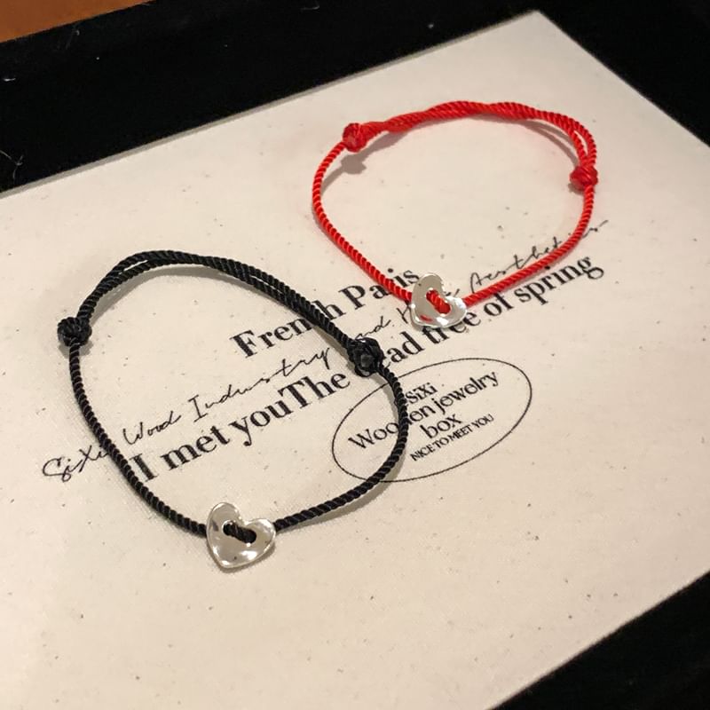 Bracelet Alloy Heart String