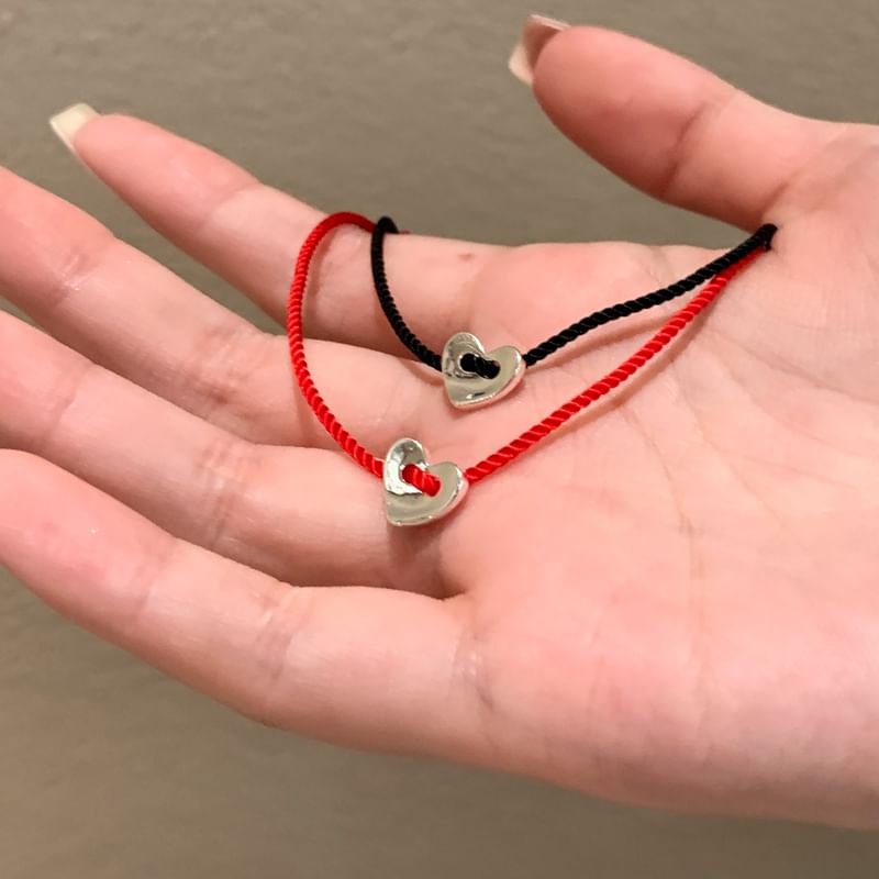 Bracelet Alloy Heart String