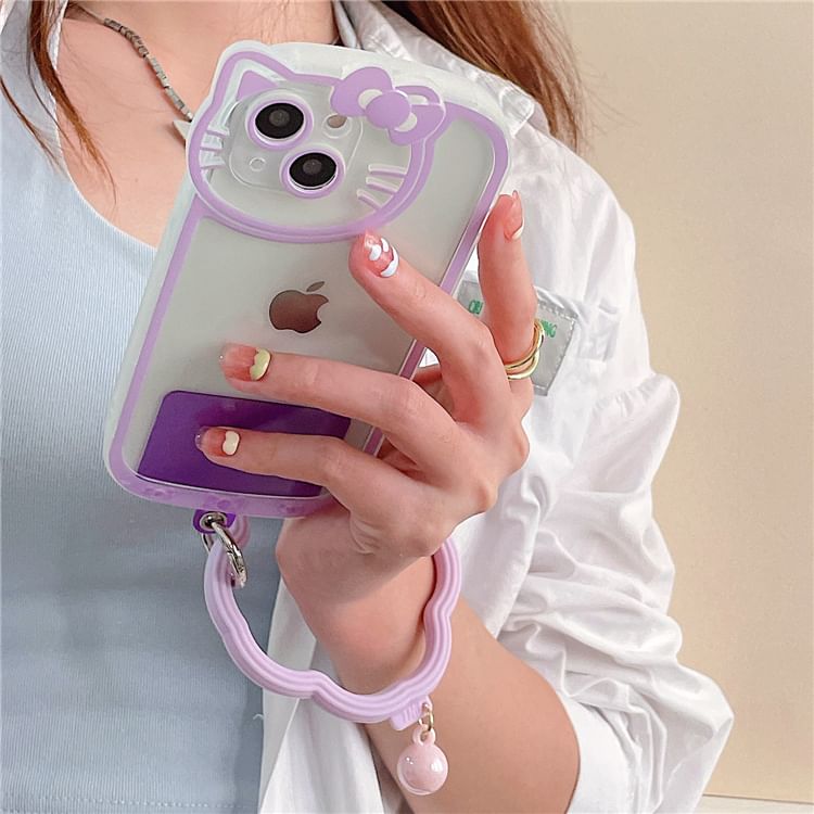 Strap Wavy Phone Hoop Pad with Lanyard