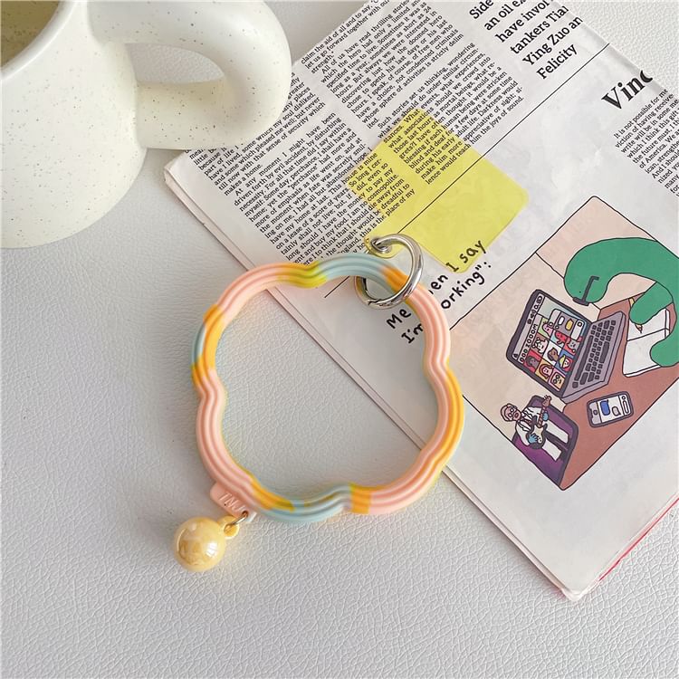 Strap Wavy Phone Hoop Pad with Lanyard