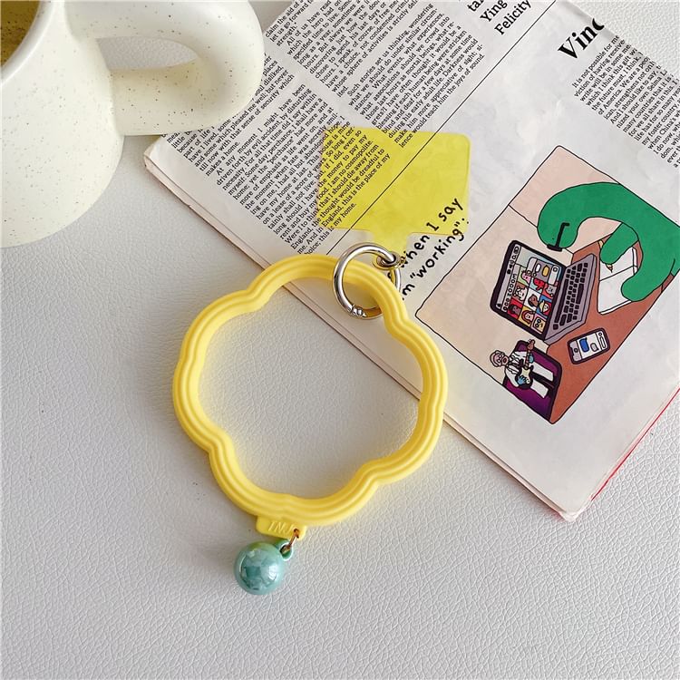 Strap Wavy Phone Hoop Pad with Lanyard