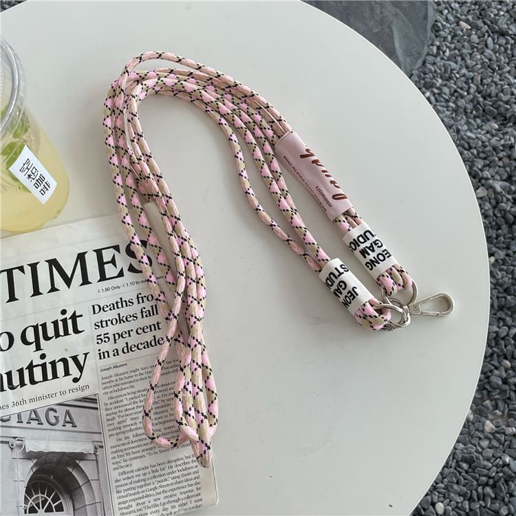 Lettering Lanyard with Pad Phone