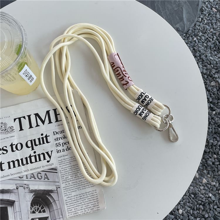 Lettering Lanyard with Pad Phone