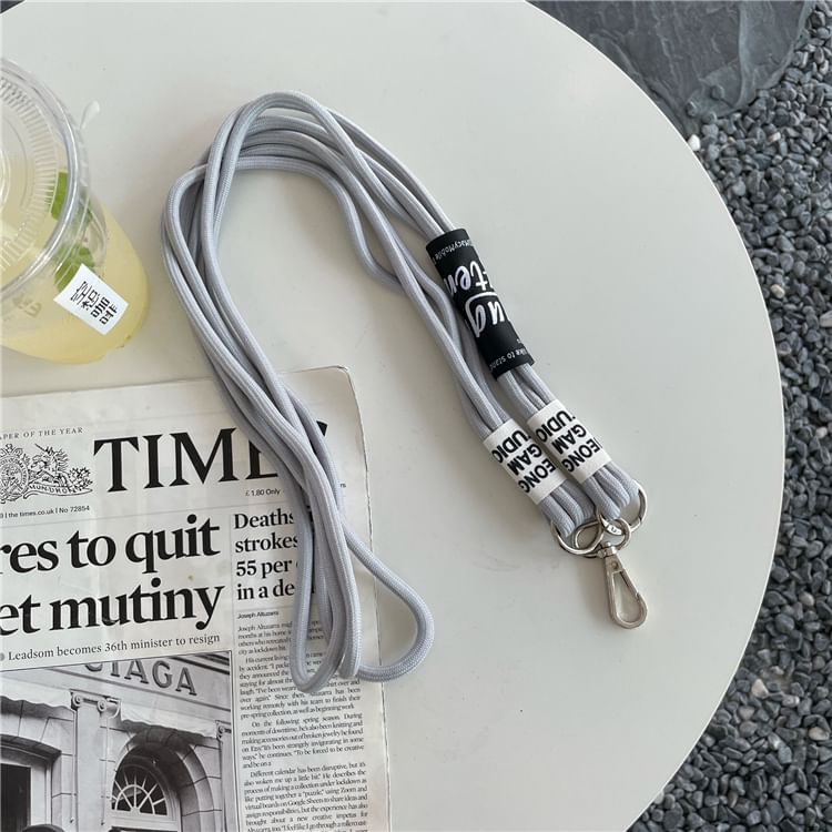 Lettering Lanyard with Pad Phone