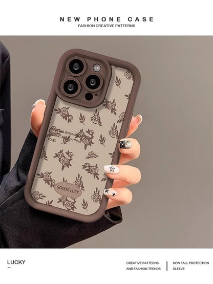 Floral Phone Case Lettering