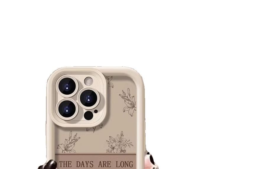 Floral Phone Case Lettering