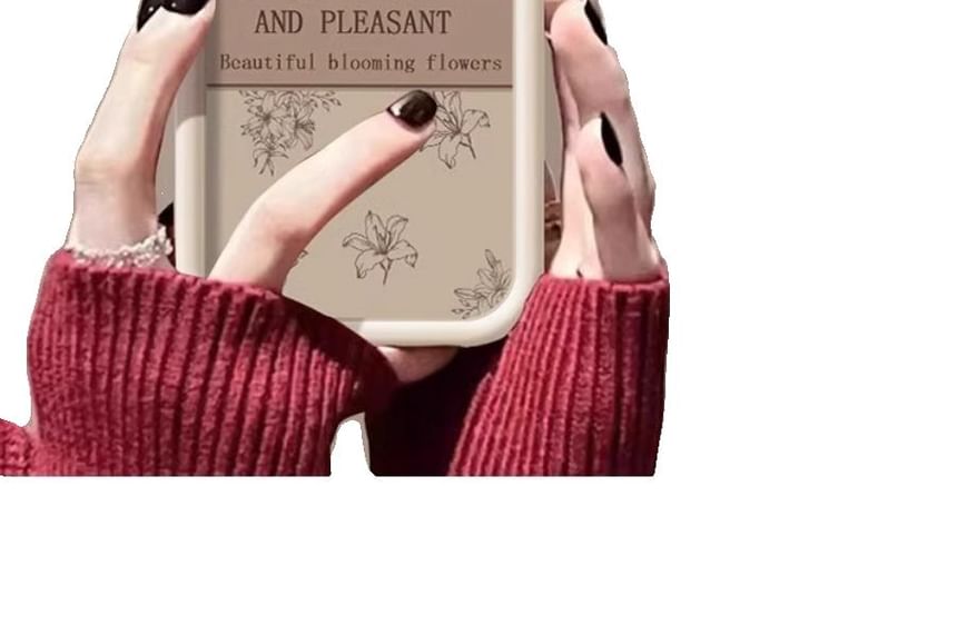 Floral Phone Case Lettering