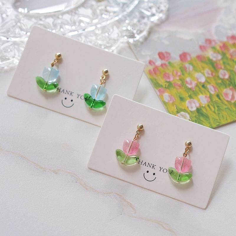 Drop Tulip Alloy Earring