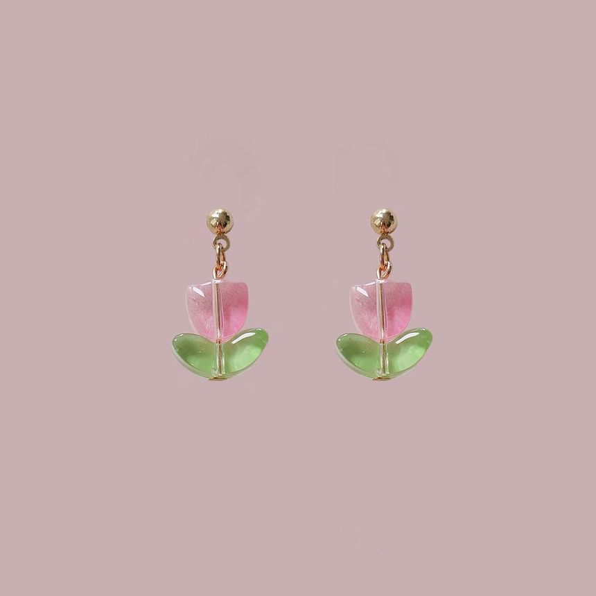 Drop Tulip Alloy Earring