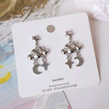 Star Alloy Dangle Earring Cloud Moon