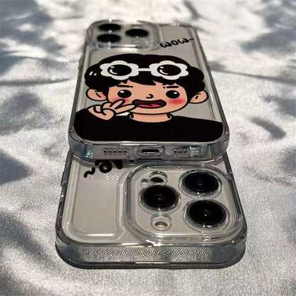Phone Couple Case Matching Cartoon