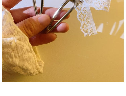 Hair Bow Clip / Lace Set