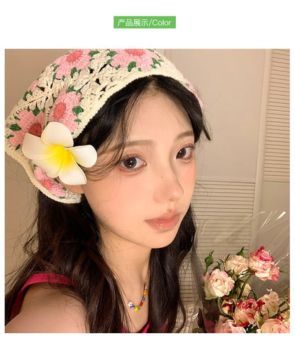 Lace Crochet Scarf Floral