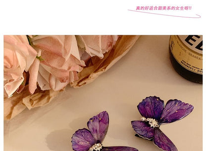 / Set Clip Butterfly Hair Rhinestone