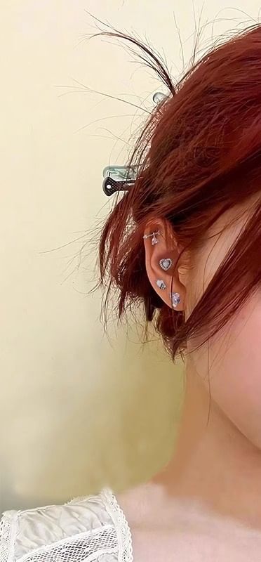 Ear Rhinestone Stud Set
