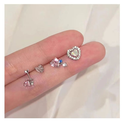 Ear Rhinestone Stud Set