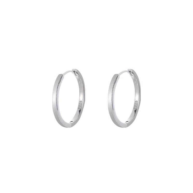 Silver Hoop Sterling Earring