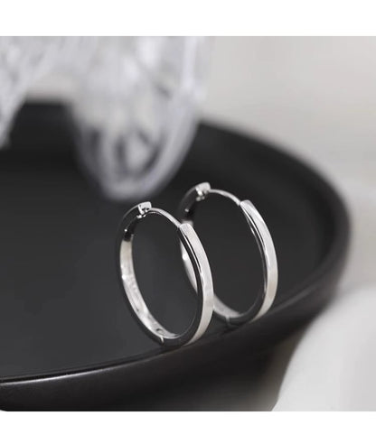 Silver Hoop Sterling Earring