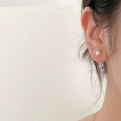 Stud Ear Pearl Faux
