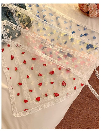 Lace Triangle (Various Scarf Trim Designs) Head