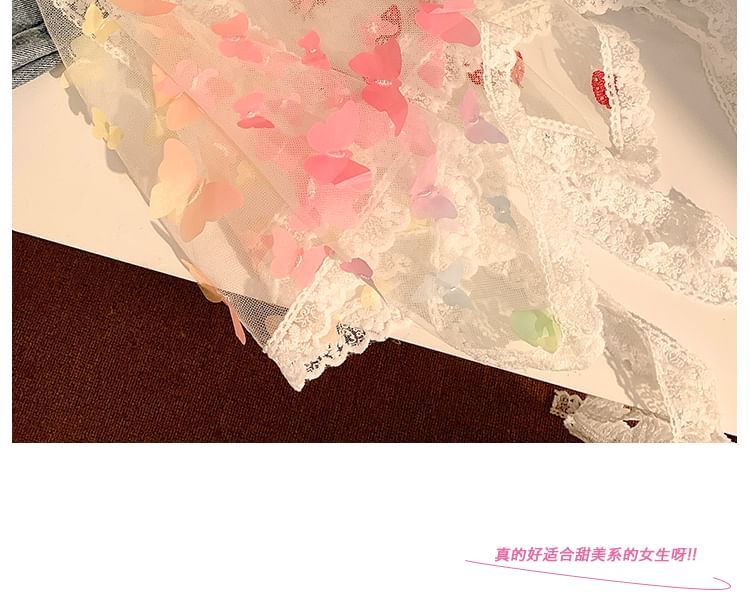 Lace Triangle (Various Scarf Trim Designs) Head