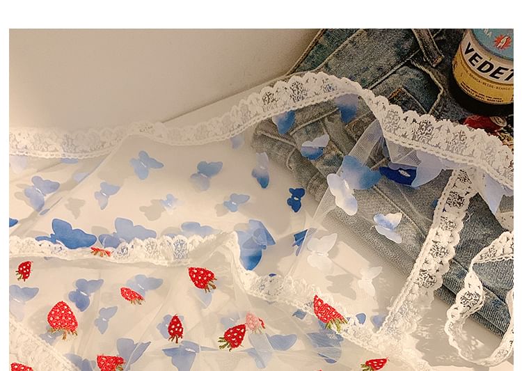 Lace Triangle (Various Scarf Trim Designs) Head