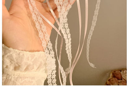 Hair Ribbon Clamp Set Lace of 2: