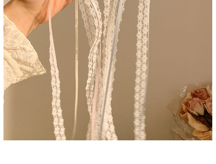 Hair Ribbon Clamp Set Lace of 2: