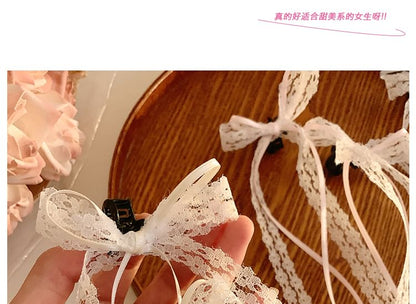 Hair Ribbon Clamp Set Lace of 2: