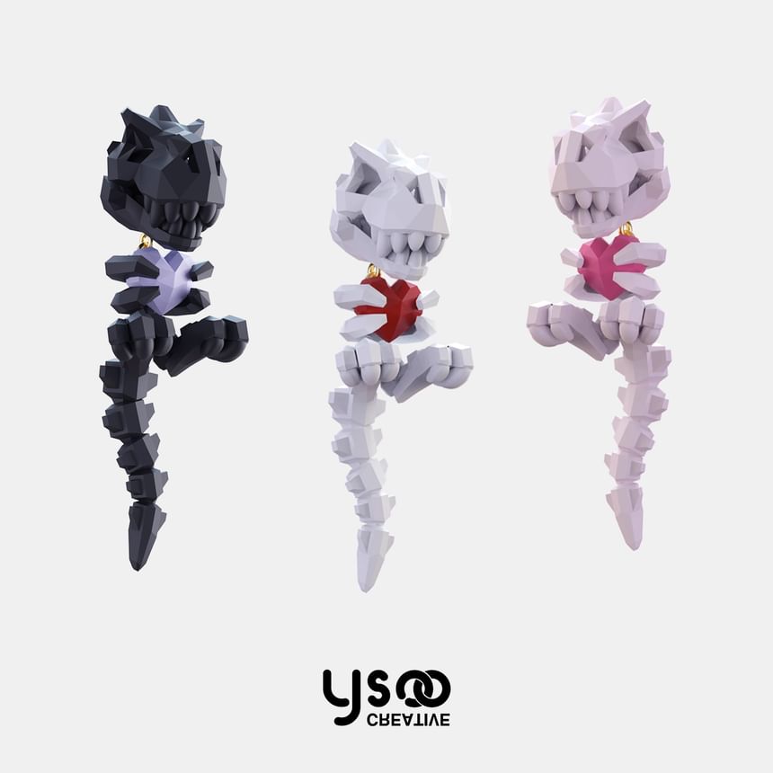 Ear / Stud Clip-On Dinosaur Earring