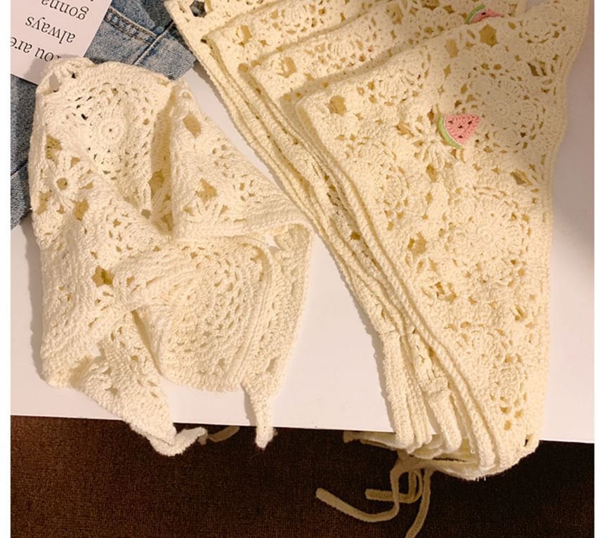 (Various Scarf Embroidered Triangle Designs) Head