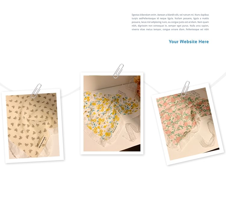 Head Print Triangle Designs) Scarf (Various Floral