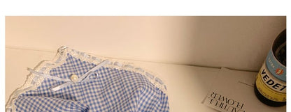 Print Headkerchief Lace / Set Trim Scrunchie