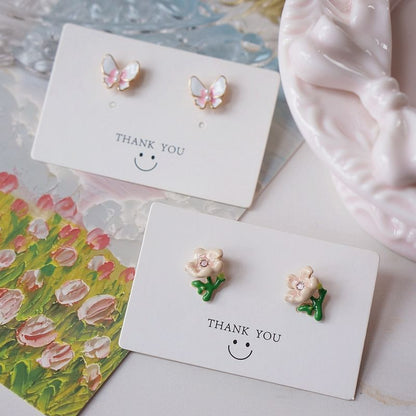 Butterfly Earring / Stud Alloy Floral